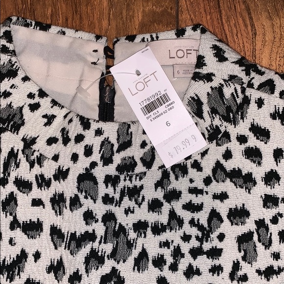 NWT Loft Cheetah Print Dress - Picture 3 of 4